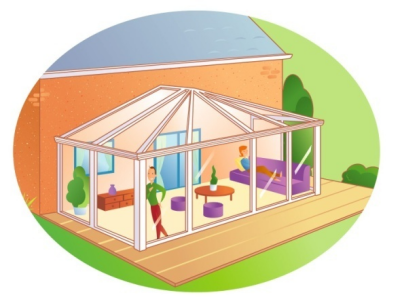 Veranda veranco Grenat dans l'ain  Bourg ne Bresse